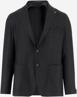 Tagliatore Stretch Wolljacke - Schwarz