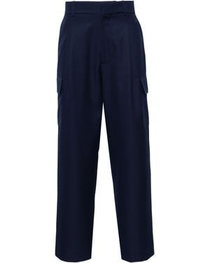 Drole de Monsieur Le Pantalon Cargo Laine Dbp148Pl127Ny - Blue
