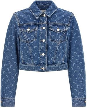 Marine Serre 'Moon' Jacket - Blue