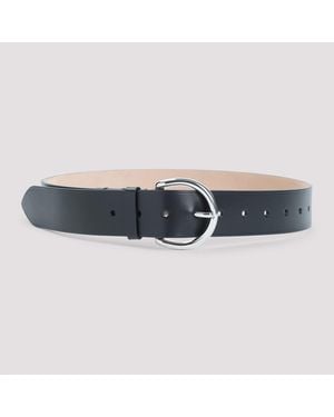 Phoebe Philo Round Buckle Belt - Blue