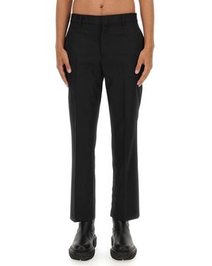 Off-White c/o Virgil Abloh Slim Fit Trousers With Belt Loops And Hook - Black