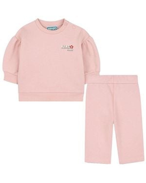 KENZO Sweatshirt With Trousers Set - Pink