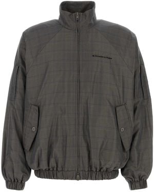 Balenciaga Embroidered Nylon Jacket - Grey