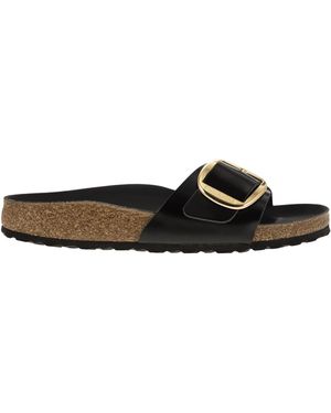 Birkenstock Madrid Big Buckle Flat Sandale - Schwarz