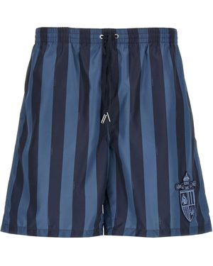 Fendi Crest' Swimsuit - Blau