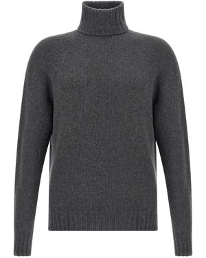Ma'ry'ya Hoher Nackenpullover - Grau