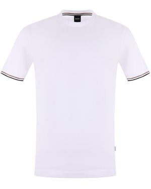 BOSS Baas T -shirt In Katoen - Wit