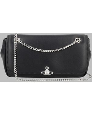 Vivienne Westwood Borsa A Tracolla Con Logo - Grey