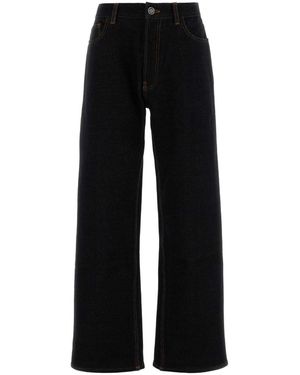 Alaïa Midnight Stretch Denim Jeans - Black