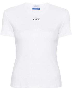 Off-White c/o Virgil Abloh Off Stamp Rib Basic Tee - White