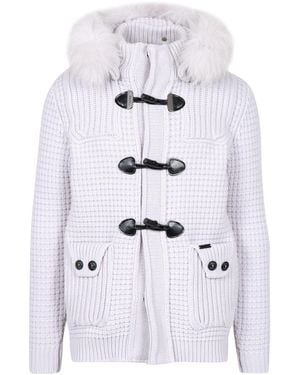 Bark Abrigos De Corteza Gris - Blanco