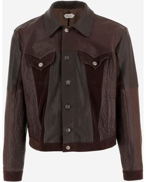 Versace Lederjacke - Schwarz