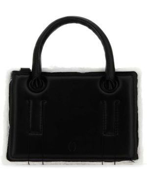 Dentro Leather Mini Otto Handbag - Black