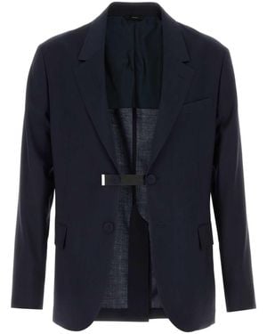 Fendi Navy Blue Wool Blazer