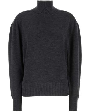 Burberry Turtle Neck Sweater - Blue