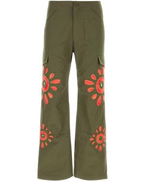 Bluemarble Army Cotton Cargo Pant - Green