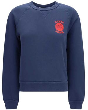 KENZO Pullover Mit Paris Emblem-Stickerei - Blau