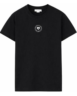 Stella McCartney T-Shirt With Logo - Black