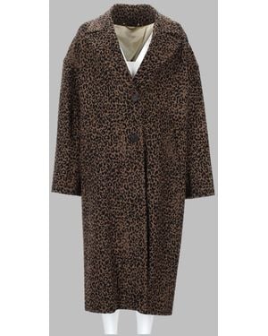 Golden Goose Wool Cocoon Coat Trench & Raincoats - Brown