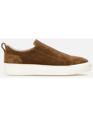 Kiton Slip-On Sneakers in Brown for Men | Lyst