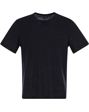 Majestic Crew Neck E Maglietta A Maniche Corte - Nero