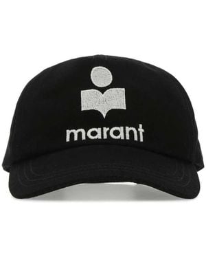 Isabel Marant Tyron Sticker Baseballkappe - Schwarz