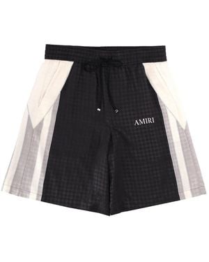 Amiri Ma Quad Drawstring Patterned Shorts - Black