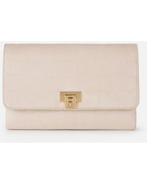 Elisabetta Franchi Suede Bag - Natural