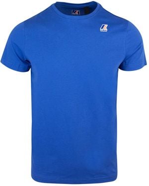 K-Way T -Shirt Le Vrai Edouard Blu - Blau