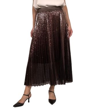 Peserico Crepe Midi Skirt - Black