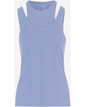 ARMARIUM Two Piece Cotton Tank Top - Blue