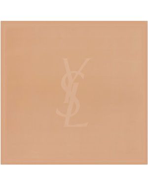 Saint Laurent Sciarpa Quadrata Cassandre - Natural