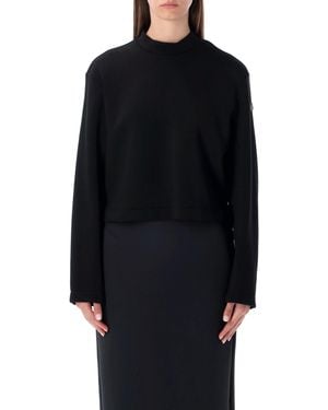 Moncler x Edward Enninful X Edward Enninful Neoprene Crew Neck Sweatshirt - Black