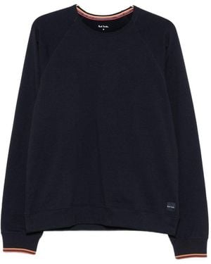 Paul Smith Artist Stripe Baumwoll-T-Shirt - Blau