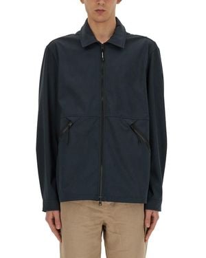 Woolrich Jacket With Logo - Blue