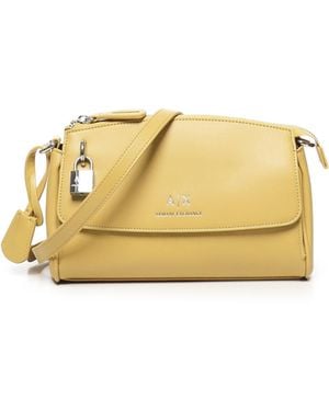 ARMANI EXCHANGE Armani Austausch gelber Umhängetasche mit Riemen - Mettallic