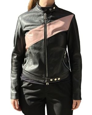 LA ROSE Leren Bomber Zwart