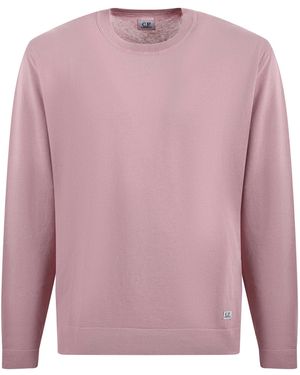 C.P. Company Cotton Yarn Jumper - Pink