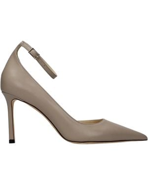 Jimmy Choo Sandals Leona Skinned With A Mole - Metallic