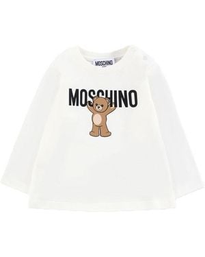 Moschino Jersey With Logo - White