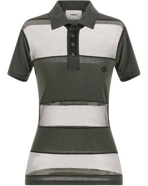 Coperni 'transparant Gestreept' Poloshirt - Groen