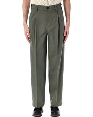 Obey Dean Pleated Trousers - Green