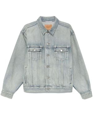 Saint Laurent Denim Trucker Jacke - Blau