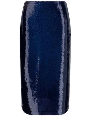 Tom Ford Sequin-Embellished Pencil Skirt - Blue