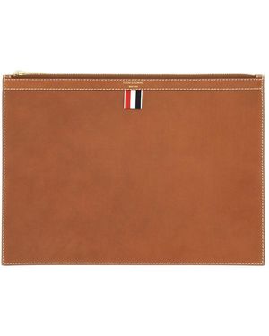 Thom Browne Medium Document Holder - Brown