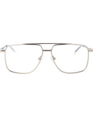 McQueen Alexander Mc Queen Aviator Optical Am0480 O 001 - Metallic