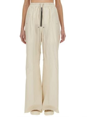 Rick Owens Wide Leg Pants - Natural