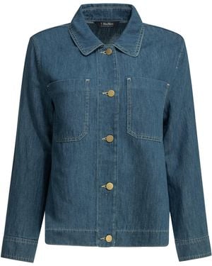 Max Mara Lässiges Jeanshemd - Blau