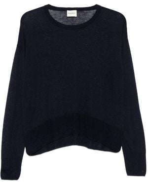 Closed Wool Crewneck Jumper - Blue