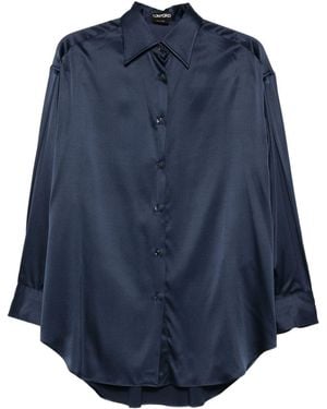 Tom Ford Silk Shirt - Blue